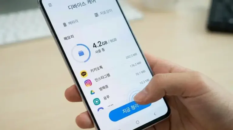 스마트폰 RAM 정리, 3년 쓴 폰이 다시 빨라졌다