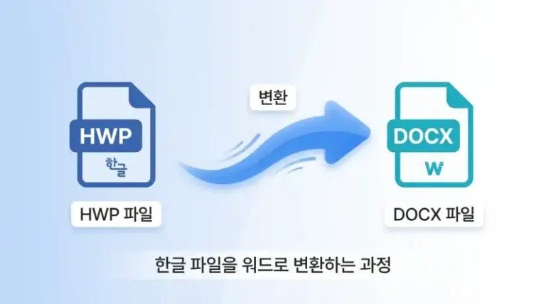 한글 파일 워드로 변환
