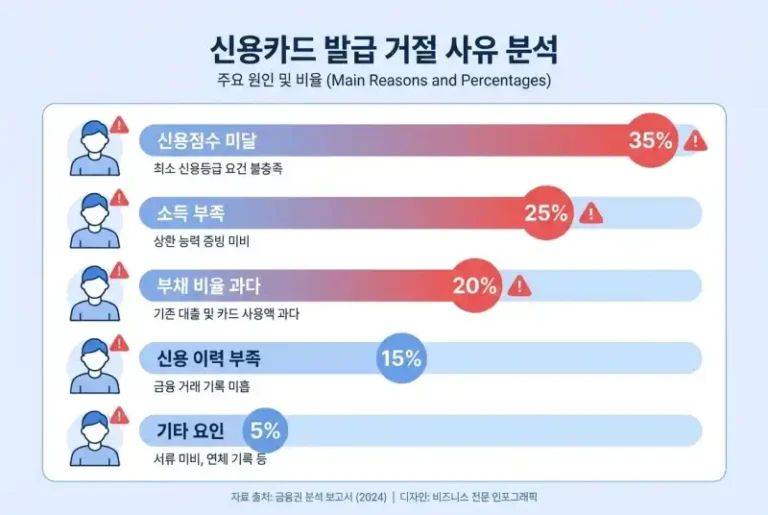 신용카드 발급 거절? 원인별 해결법 총정리