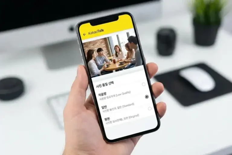 카카오톡 사진 원본 화질로 보내는 법