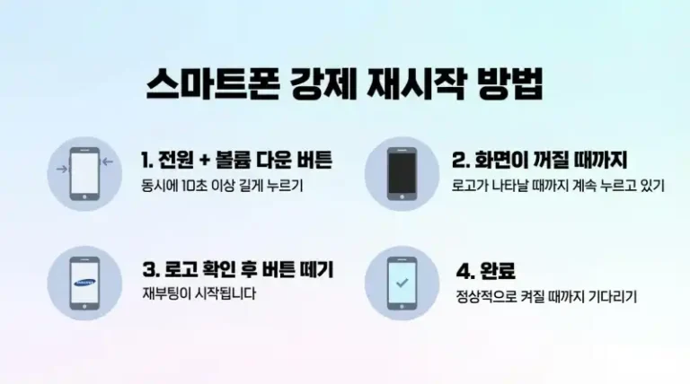 휴대폰 강제 재시작, 갤럭시 강제 재부팅, 아이폰 강제 종료, 스마트폰 먹통, 핸드폰 화면 멈춤, 강제 재시작 방법, 갤럭시 먹통 해결, 아이폰 먹통, LG폰 강제 재부팅, 리커버리 모드