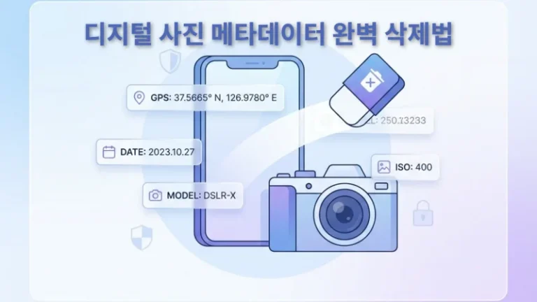 디지털 사진 메타데이터 완벽 삭제법