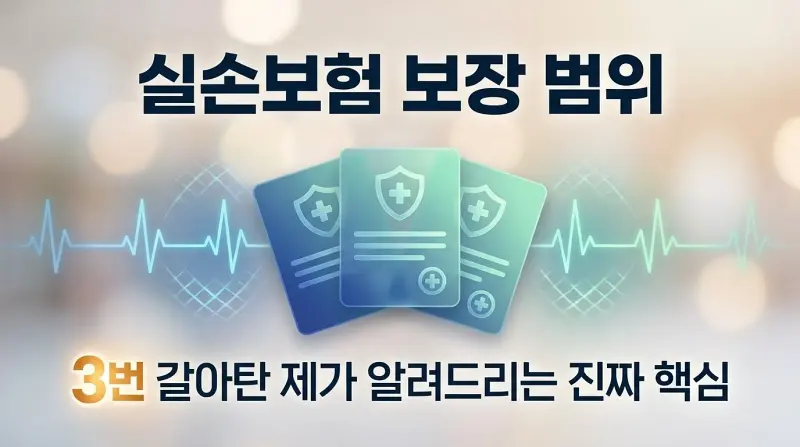 실손보험 보장 범위, 3번 갈아탄 제가 알려드리는 진짜 핵심