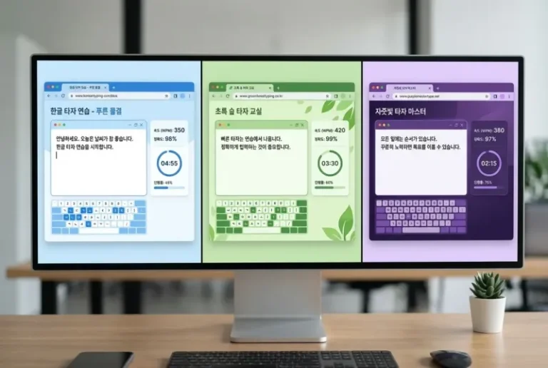 타자 연습 무료 사이트 실력 늘리는 곳 추천