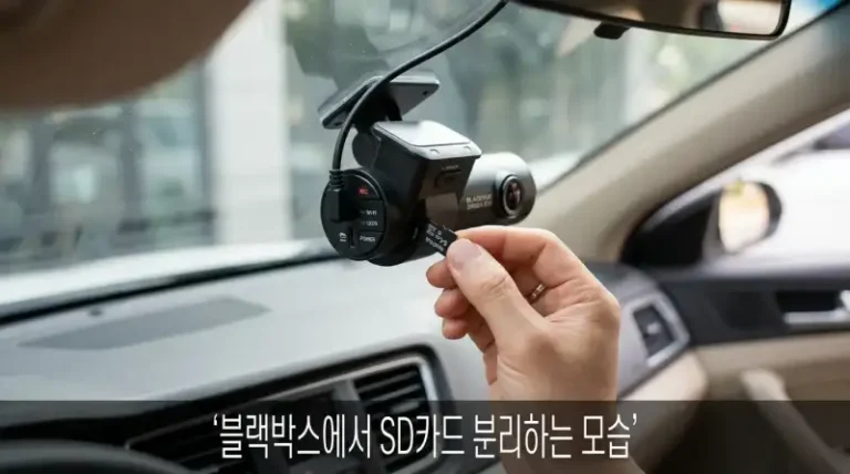 블랙박스 SD카드 포맷 주기, 3년 방치했다가 사고 영상 날린 경험담