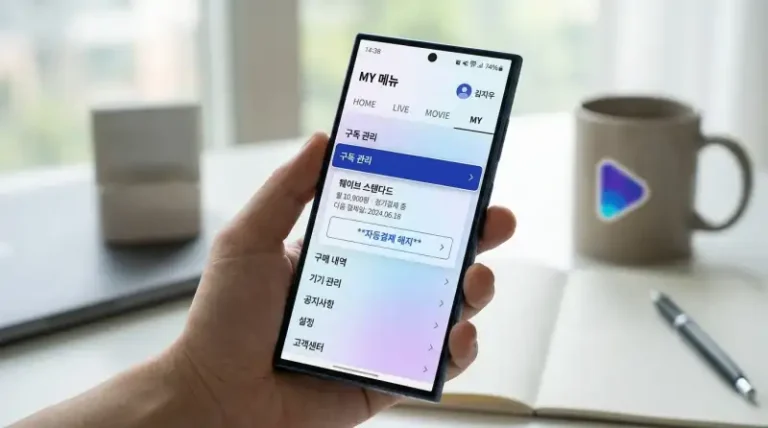 웨이브 무료 체험 자동결제 해지, 3분 만에 끝내는 법