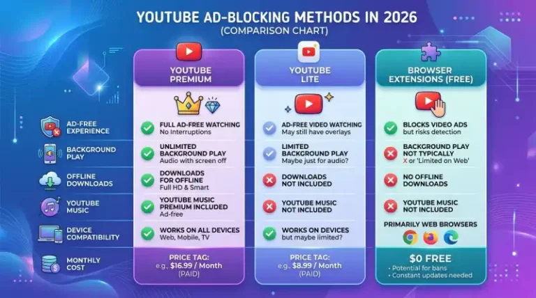 유튜브 광고 없이 보는 합법적 방법 7가지, 2026년 최신 완벽 정리