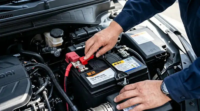 배터리 점검 장면