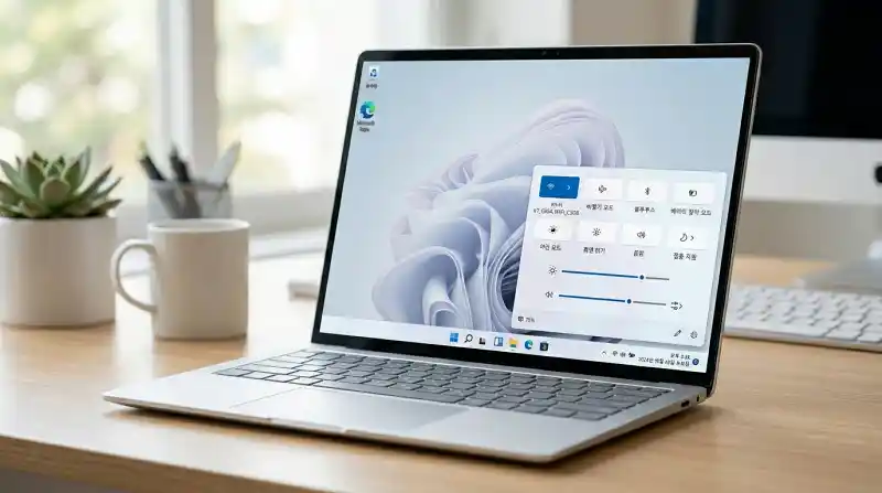 Windows 11 빠른 설정 패널