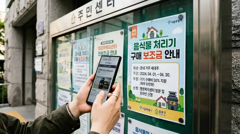  게시판 공고문 클로즈업