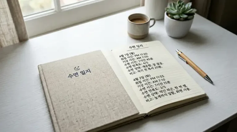 수면 일지 노트