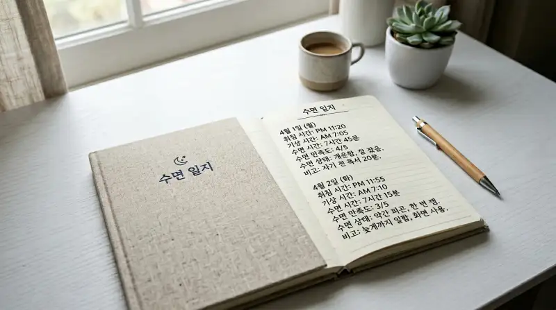 수면 일지 노트