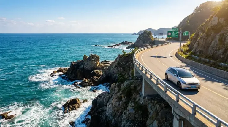 해안 절벽 드라이브 코스