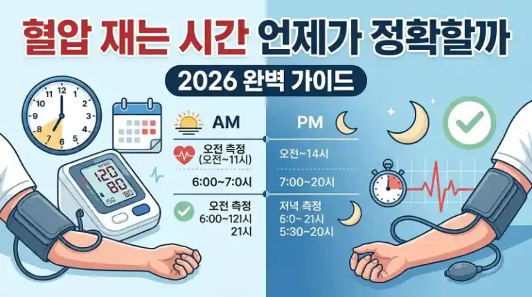 아침 혈압 vs 저녁 혈압, 정확한 측정 시간 총정리