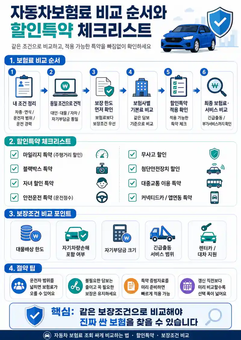 자동차보험 다이렉트 비교·할인특약 총정리
